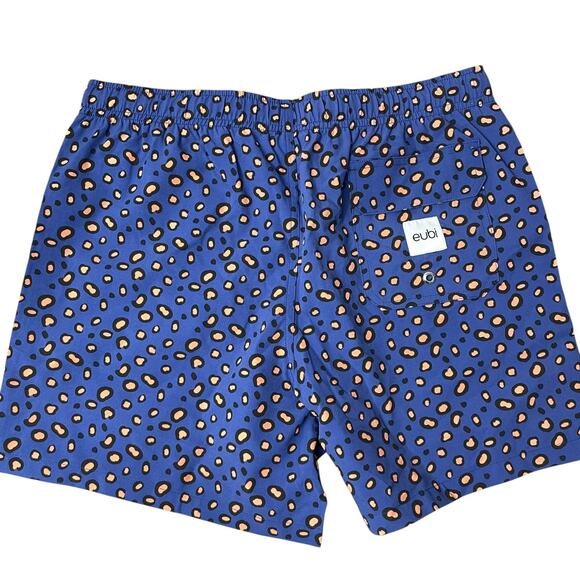 EUBI Swim Trunks Mens Medium Multi Multi Leopard Elastic Animal Print Magical - Picture 2 of 10